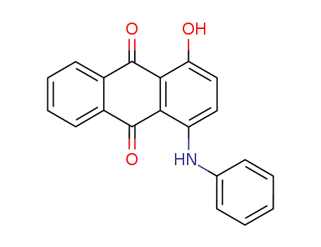 Molecular Structure of 19286-75-0 (1-anilino-4-hydroxyanthraquinone)