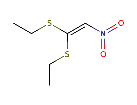 Molecular Structure of 19419-96-6 (1,1-bis(ethylthio)-2-nitroethylene)