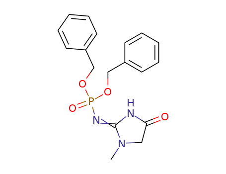 Molecular Structure of 19208-69-6 (Dibanzyloxy phosphatecreatinine)