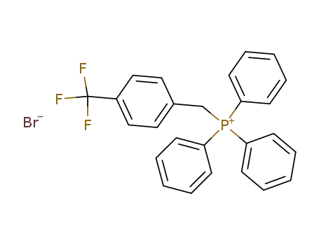 Molecular Structure of 38733-98-1 (Phosphonium, triphenyl[[4-(trifluoromethyl)phenyl]methyl]-, bromide)