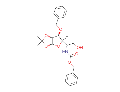 [1-(6-benzyloxy-2,2-dimethyltetrahydrofuro[2,3-d][1,3]dioxol-5-yl)-2-hydroxyethyl]carbamic acid benzyl ester