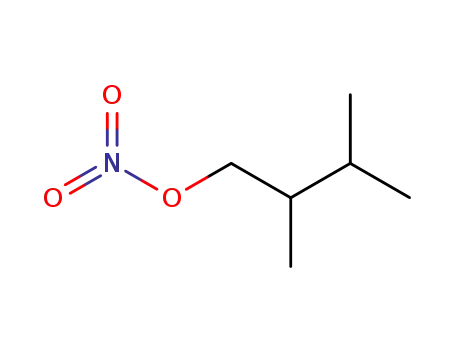 Molecular Structure of 133764-38-2 (2,3-dimethylbutyl nitrate)