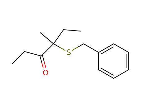 Molecular Structure of 117139-65-8 (4-benzylthio-4-methylhexan-2-one)