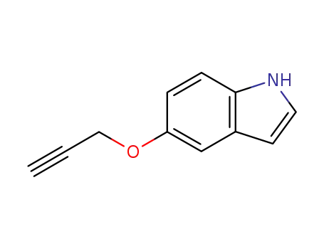 Molecular Structure of 153969-91-6 (5-(prop-2-ynynloxy)indole)