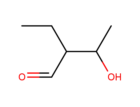 Molecular Structure of 54305-25-8 (Butanal, 2-ethyl-3-hydroxy-)