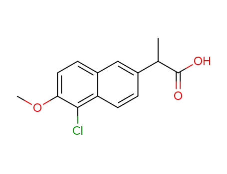 5-클로로-6-메톡시-α-메틸-2-나프탈렌아세트산