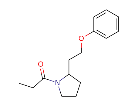 Molecular Structure of 80089-36-7 (1-propionyl-2-(2-phenoxyethyl)pyrrolidine)