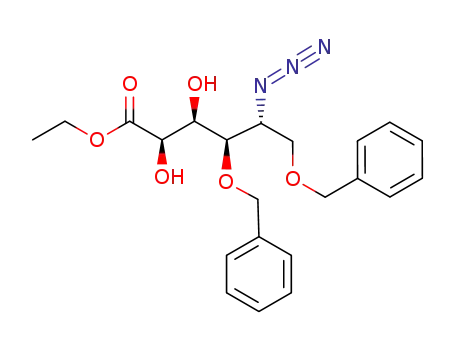 ethyl (2R,3R,4R,5R)-5-azido-4,6-bis(benzyloxy)-2,3-dihydroxyhexanoate