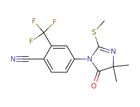 4-(4,5-dihydro-4,4-dimethyl-2-methylthio-5-oxo-1H-imidazol-1-yl) 2-trifluoromethyl-benzonitrile