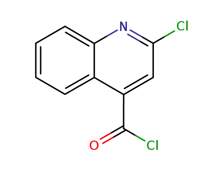 Molecular Structure of 2388-32-1 (2-Chloroquinoline-4-carbonyl chloride)