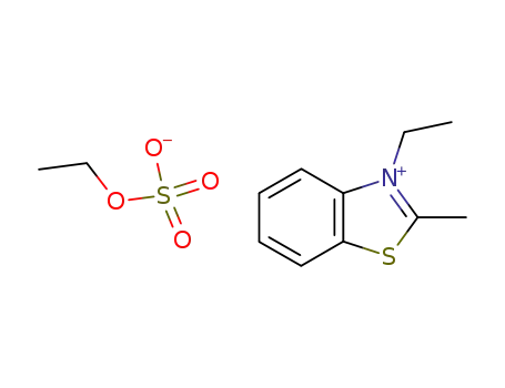 Molecular Structure of 19374-99-3 (ethyl 3-ethyl-2-methylbenzothiazolium sulphate)