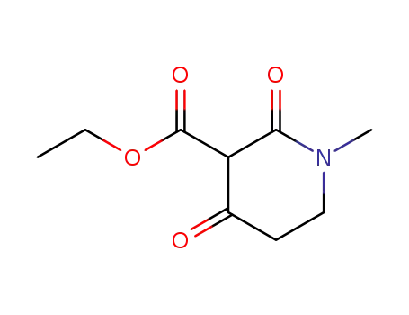 Molecular Structure of 93758-44-2 (3-Piperidinecarboxylic acid, 1-methyl-2,4-dioxo-, ethyl ester)