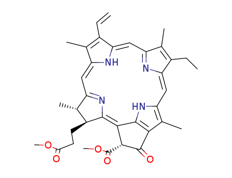3-Phorbinepropionic acid, 21-carboxy-14-ethyl-4,8,13,18-tetramethyl-20-oxo-9-vinyl-, dimethyl ester cas  5594-30-9