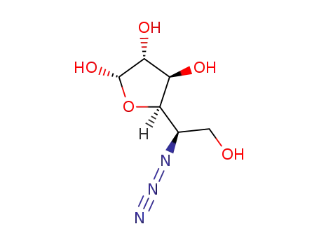 Molecular Structure of 146897-25-8 (5-azido-5-deoxy-D-glucofuranose)