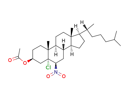 아세트산 5- 클로로 -6β- 니트로 -5α- 콜레 스탄 -3β- 일 에스테르