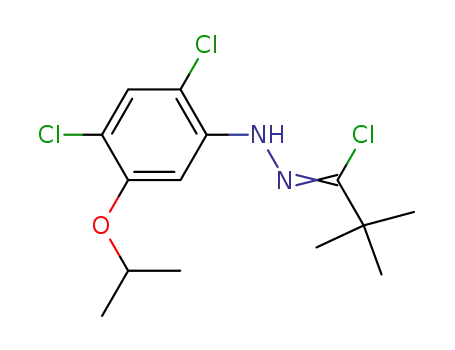 Molecular Structure of 51166-88-2 (pivaloyl chloride-2,4-dichloro-5-isopropoxy-N-phenylhydrazone)