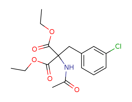 Propanedioic acid, (acetylamino)[(3-chlorophenyl)methyl]-, diethyl ester