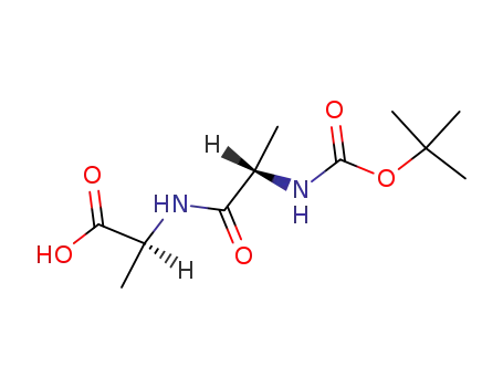 Molecular Structure of 27317-69-7 (BOC-ALA-ALA-OH)