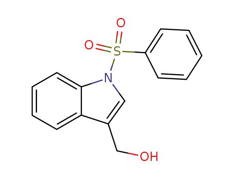 Molecular Structure of 89241-33-8 ([1-(PHENYLSULFONYL)-1H-INDOL-3-YL]METHANOL)