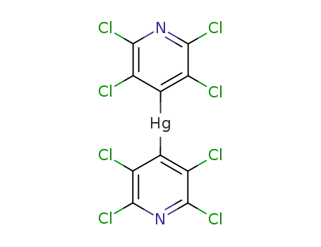 Molecular Structure of 20543-31-1 (bis(tetrachloropyridyl)mercury)