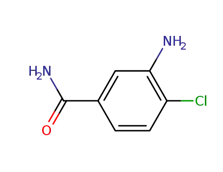 Molecular Structure of 19694-10-1 (3-Amino-4-chlorobenzamide)