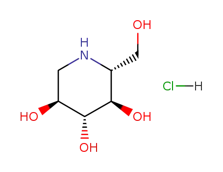 Molecular Structure of 73465-43-7 (1-DEOXYMANNOJIRIMYCIN HYDROCHLORIDE)