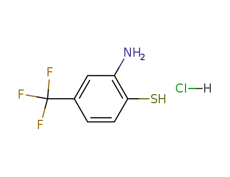 Molecular Structure of 4274-38-8 (3-AMINO-4-MERCAPTOBENZOTRIFLUORIDE HYDROCHLORIDE)
