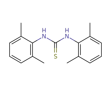 Molecular Structure of 25480-78-8 (Thiourea, N,N'-bis(2,6-dimethylphenyl)-)