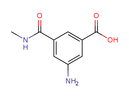 Molecular Structure of 1954-96-7 (5-AMINO-N-METHYLISOPHTHALAMIC ACID)