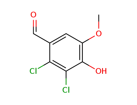 Molecular Structure of 18268-69-4 (5,6-DICHLOROVANILLIN)