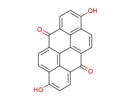 Molecular Structure of 872294-43-4 (3,9-dihydroxy-dibenzo[<i>def,MnO</i>]chrysene-6,12-dione)