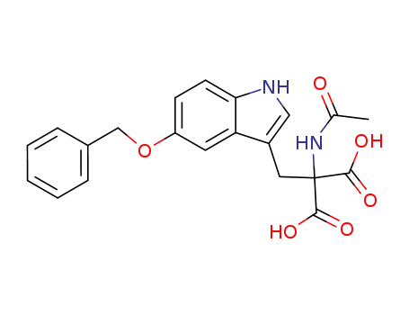 2-아세트아미도-2-((5-(페닐메톡시)인돌-3-일)메틸)말론산