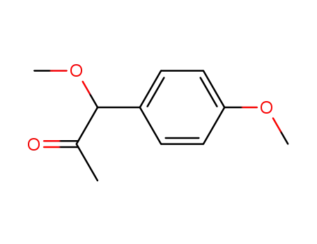 Molecular Structure of 21165-40-2 (1-METHOXY-1-(4-METHOXY-PHENYL)-PROPAN-2-ONE)