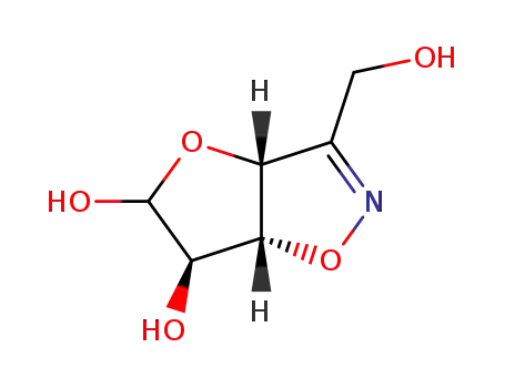 Molecular Structure of 223421-29-2 ((+)-(3aR,5RS,6R,6aS)-3a,5,6,6a-tetrahydro-5,6-dihydroxyfuro<2,3-d>isoxazole-3-methanol)
