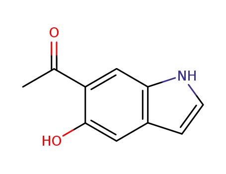 Molecular Structure of 126963-81-3 (1-(5-Hydroxy-1H-indol-6-yl)-ethanone)