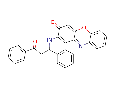 Molecular Structure of 79425-82-4 (2-<N-(1,3-diphenyl-3-oxopropyl)amino>phenoxazin-3-one)