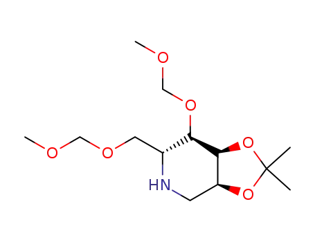 Molecular Structure of 108818-06-0 ((2R,3R,4S,5S)-4,5-(isopropylenedioxy)-3-(methoxymethoxy)-2-<(methoxymethoxy)methyl>piperidine)