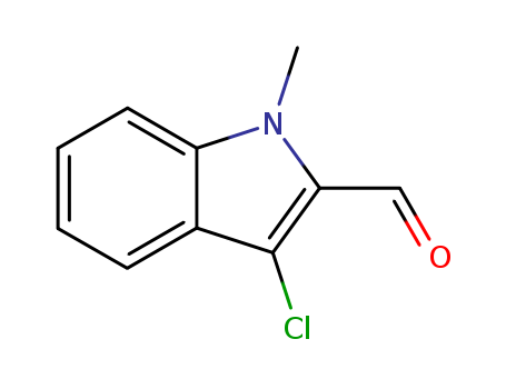 Molecular Structure of 126309-77-1 (1H-Indole-2-carboxaldehyde, 3-chloro-1-methyl-)