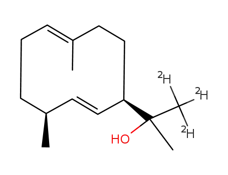 Molecular Structure of 1005386-37-7 ([12,12,12-2H<sub>3</sub>]-germacradienol)
