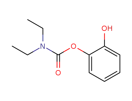 Molecular Structure of 35580-98-4 (Carbamic acid, diethyl-, 2-hydroxyphenyl ester)