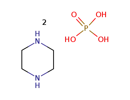 Molecular Structure of 1951-97-9 (Piperazine hydrogen phosphate monohydrate)
