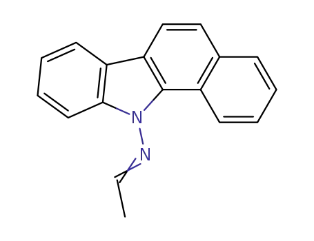 Molecular Structure of 111181-02-3 (11H-Benzo[a]carbazol-11-amine, N-ethylidene-)