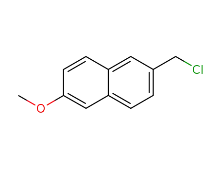 Molecular Structure of 41790-33-4 (2-(chloromethyl)-6-methoxynaphthalene)