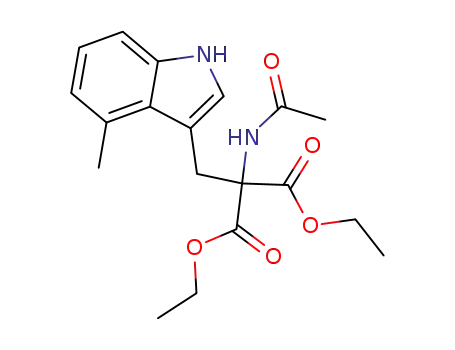 acetylamino-(4-methyl-indol-3-ylmethyl)-malonic acid diethyl ester