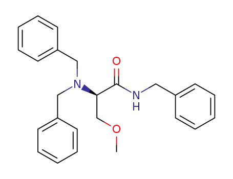Molecular Structure of 1346691-15-3 ((R)-N-benzyl-2-(dibenzylamino)-3-methoxypropanamide)