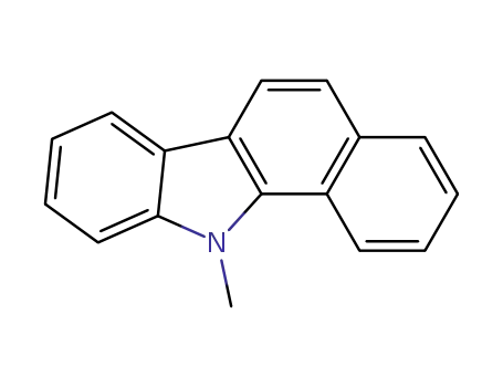 Molecular Structure of 13127-50-9 (11-Methyl-11H-benzo[a]carbazole)