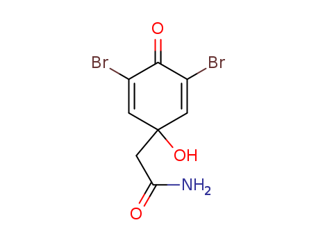 2,5-Cyclohexadiene-1-acetamide,3,5-dibromo-1-hydroxy-4-oxo- cas  17194-81-9