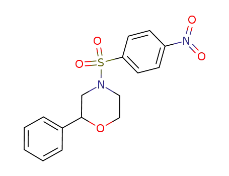 Molecular Structure of 953986-10-2 (4-((4-nitrophenyl)sulfonyl)-2-phenylmorpholine)