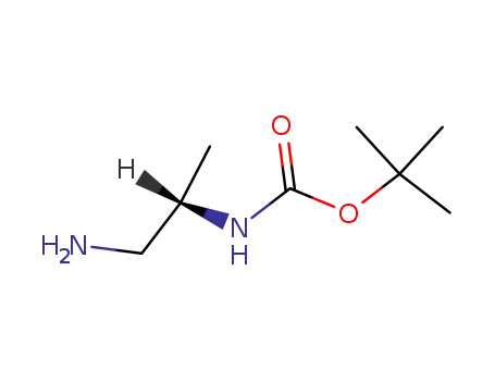 Molecular Structure of 146552-71-8 (Carbamic acid, [(1S)-2-amino-1-methylethyl]-, 1,1-dimethylethyl ester (9CI))