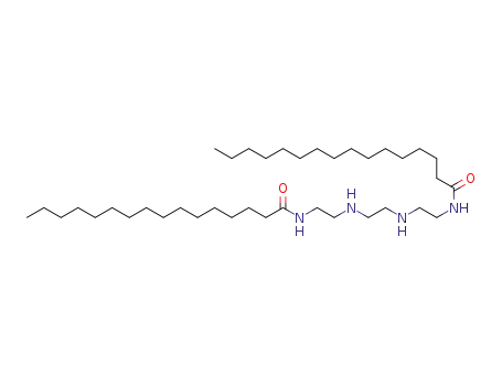 Molecular Structure of 19019-45-5 (N,N'-[ethane-1,2-diylbis(iminoethane-2,1-diyl)]bishexadecan-1-amide)